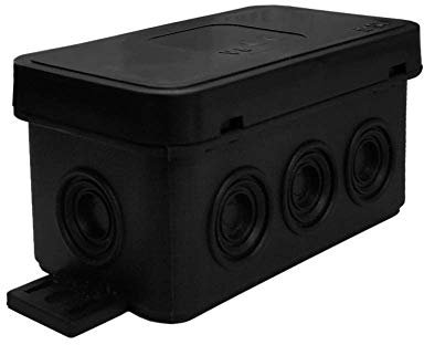 Boîte de dérivation pour pièces humides IP54 (80 x 45 x 41, noir)