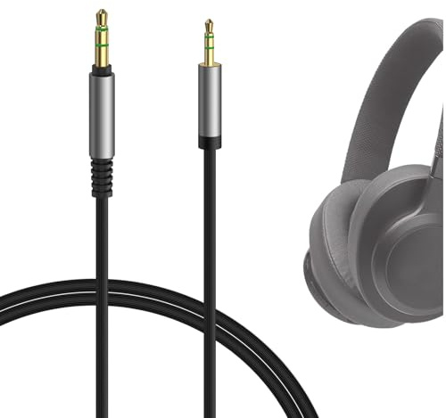 GEEKRIA Audio Cable Compatible with JBL 770NC/760NC, Live 660NC/500BT, Synchros S700/ S500/E50BT Headphones, 2.5mm to 3.5mm Replacement Stereo Cord (4 ft/1.2 m)