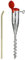 Hummelladen Universal Erdanker 56 cm lang - Stahl Anker - Bodenanker für Schirme, Wäschespinne, Zaunpfosten