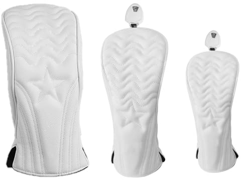 Cubiertas para cabeza de palo de golf, 1/3 piezas, cubiertas de hierro para palos de golf, cubiertas de putter de PU suave para golfistas diestros y zurdos