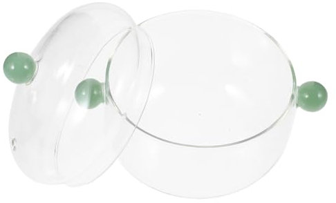 LIFKOME Casserole De Cuisine Verre Avec Couvercle Marmite à Soupe Pour Maison Ustensile Verre Pour Mijotage Et Cuisson