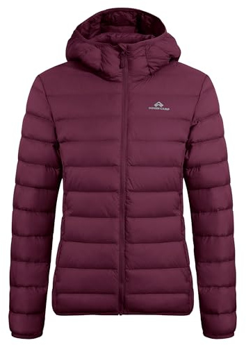 Pioneer Camp Puffer Jacket Womens with Hood Packable Down Winter Coats Lightweight Waterproof 650 Fill Insulated Puffy Jackets