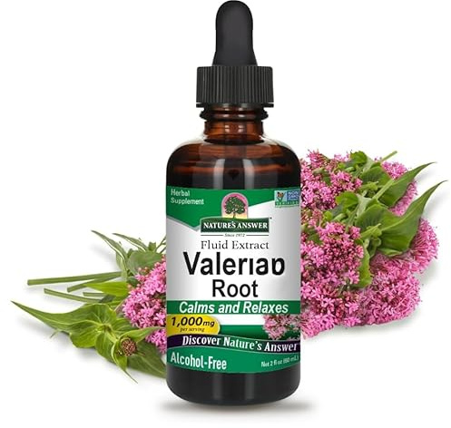 Natural's Answer - Extracto líquido de raíz de valeriana, 60 ml, 30 ml