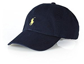 Polo Ralph Lauren Männer/Frauen Gap Pferd Logo/einstellbare Marine Blau/Gelb