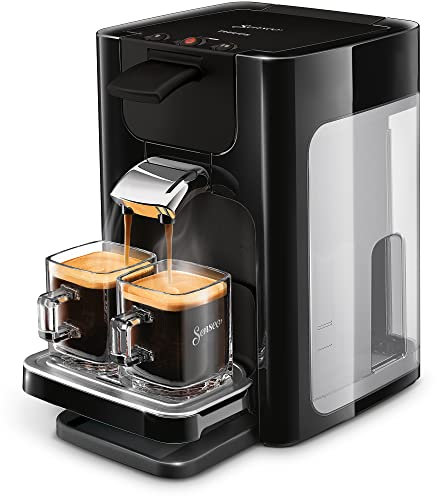 Philips HD7865/60 Senseo Quadrante Coffee Pod Machine Stainless Steel with Coffee Boost Technology Black