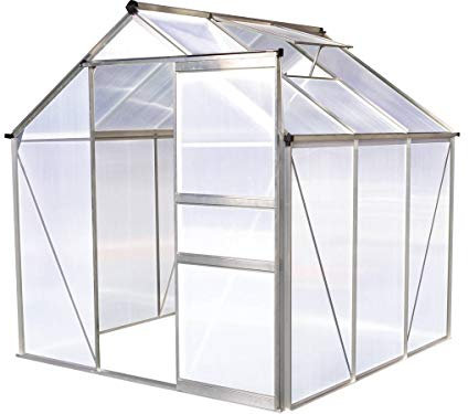 Habitat et Jardin - Serre de Jardin Hortensia 3.65 m² - Serre de Jardin en Polycarbonate - Abri Plantes en Aluminium Antirouille - Serre Extérieure pour Légumes, Plantes et Fleurs