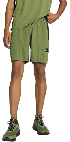 PUMA Train Fav Cat Knit 8 Short - Pantaloncini in Maglia Uomini, Olive Green, 522354