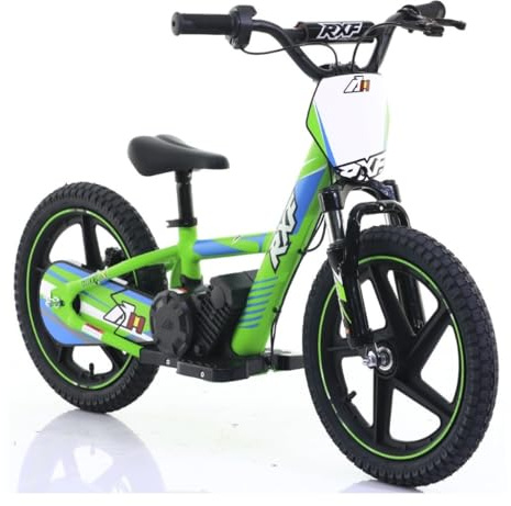 Indalchess Bicicleta ELECTRICA Infantil 24V SIN Pedales, 16 Pulgadas, Motor 250W, 3-8 AÑOS, Naranja