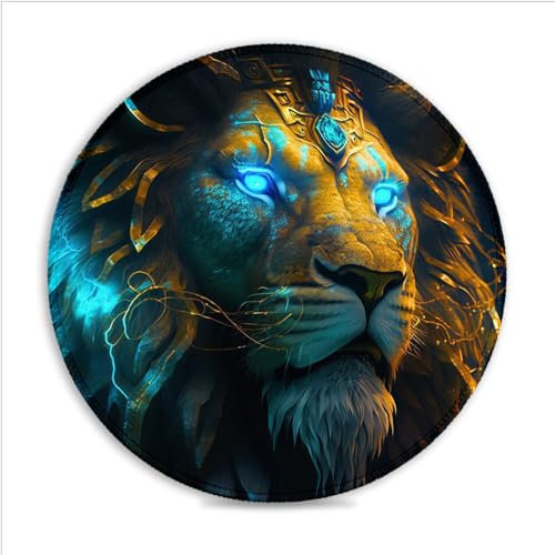 Gaming Mouse Pad The King of all Portable 25x25cm Cloth Gaming Mouse Pad Stitched Edge Non-Slip Base 360° Smooth Tracking for Esports, Compact for Travel Gaming Setup