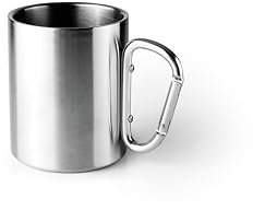 IBILI - Tasse avec mousqueton 350 ml, acier inoxydable 18/10, double paroi