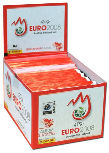 Panini UEFA Euro EM 2008 Fußball Sticker - 100 Päckchen