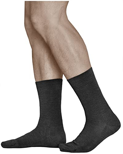 vitsocks Men's 80% MERINO WOOL Warm Thin Winter Socks (3 PAIRS) Fine Woollen Rich Dress Business Everyday Mid-Calf, black, 10-12