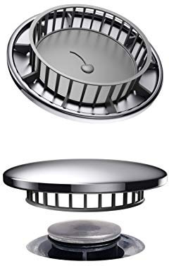 Tub Flo Stainless Steel Shower Drain Hair Catcher, Hair Stopper for Bathtub and Sink, Easy-Install Drain Filter, Fit for 0.75'' x 2.64 Sink Hole
