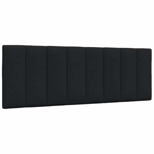 vidaXL Kopfteil-Kissen Schwarz 120 cm Stoff, Kopfteilkissen, Kopfkissen, Lesekissen, Kopfteilpolster, Rückenkissen, Kissen-Kopfteil, Kopfteil Polster