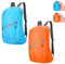 Risipu 2 Stück Faltbarer Rucksack für Herren und Damen, leicht, verstaubar, 20 l, wasserabweisend, Tagesrucksack für Outdoor-Sportausflüge, Wandern, Pendeln (2, Himmelblau, Orange)