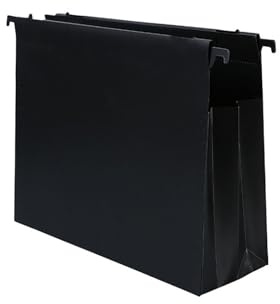 Plastic Hanging File Folder - High Capacity, Expandable with Movable Dividers, Heavy Duty for Filing Cabinets, Ideal for Office Supplies