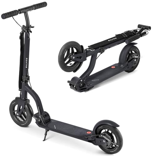 Movino Roller Scooter Klappbar – Cityroller - Klapproller für Jugendliche und Erwachsene, Große Luftbereifung, Rutschfestes Trittbrett, Höhenverstellbarer Lenker – Air Anthrazit