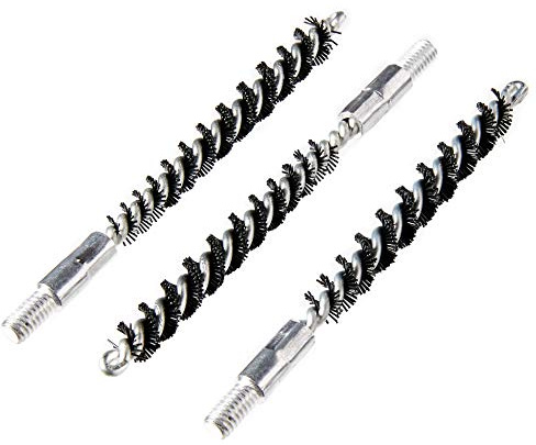 Tipton Nylon Bore Brush .35Cal/9mm 3 Pack with Durable Wire Core and Nylon Bristles for Firearm Cleaning and Maintenance