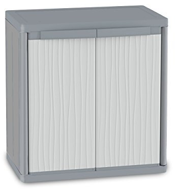 Terry, Jumbo 900 Wave, Schrank mit zwei Türen und 2 verstellbaren Einlegeböden, für innen und außen - 89,7x53,7x94,5 cm