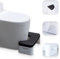 Toilette da bagno, WC squat, vassoio multifunzionale rimovibile, gradino portatile per il bagno di casa, portatile, sgabello per WC tozzo, comodo e compatto, robusto (nero)