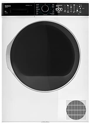 Cecotec Secadora con Bomba de Calor de Libre instalación 8 Kg Bolero DressCode Dry 8500. 15 Programas, Bajo Consumo, Planchado fácil, Secado Óptimo, Cuidado de la ropa, Color Blanco