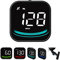 Car HUD Head Up Display, Universal KMH & MPH Digital GPS Smart Speedometer with Suction cup holder OverSpeed Alarm Fatigue Driving Warning USB Interface for All Vehicle