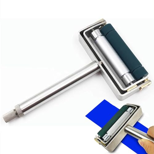 WDBLXJ Hand Ink Proofer, Manual Color Wheel Ink Printing Film Applicator with Anilox Roll & Rubber Roller, 70mm Print Width for Gravure Flexographic Inks Coatings, 100 lines