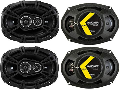 4) New Kicker 43DSC69304 D-Series 6x9 140 Watt 3-Way Car Audio Coaxial Speakers