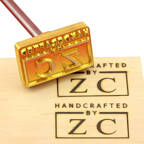 Benutzerdefinierte Holz Branding Eisen, Personalisierte Brennen Stempel Logo Design für Branding Eisen Handcrafted Design (2,5 x 2,5 cm)