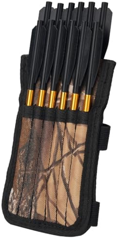 Waterproof Portable Short Arrow Bag Quiver Bolt Holder 6/12 Hole Archery Short Arrow Bag Easy to Use