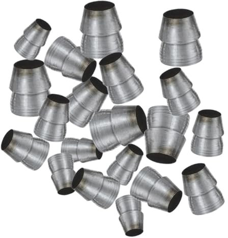 Uonlytech Cunei Di Sicurezza Impugnatura Conica in Ferro Resistente, Fissatori Compatti Per Maniglie Da Giardinaggio e Martelli, Set 20 Pezzi Per Rinforzo e Fissaggio Utensili Da Lavoro e Fai-da-te