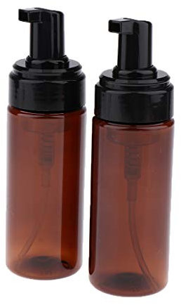 2 botellas dispensadoras de jabón espumoso de 150 ml, color marrón