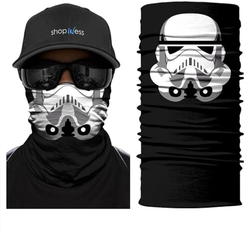 ShopINess Pañuelo Tubular Multifuncional Unisex Adulto, Bandana Braga Cuello para Moto, Deportes, Fitness, Senderismo, Ciclismo, Esquí, Carnaval y Halloween - Imperial Soldier-