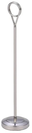 Fotohållare korthållare i rostfritt stål, kontorsdekoration, fotoklipp, present till studenter, memo, vykort, rund pappershållare för tårtdekoration (silver, 15 cm)