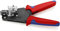 KNIPEX Präzisions-Abisolierzange mit Formmessern mit Mehrkomponenten-Hüllen brüniert 195 mm, 12 12 02