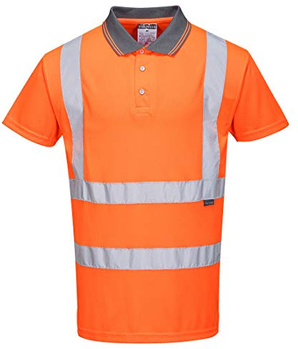 Portwest WARNSCHUTZ KURZARM POLO SHIRT, RIS, Größe: L, Farbe: Orange, RT22ORRL