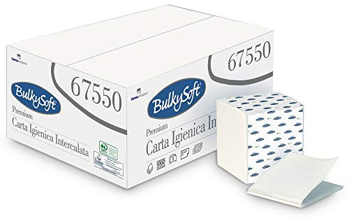 Papier Toilette Feuille à Feuille | Bulkysoft 67550 | 9000 Feuilles