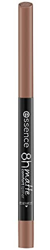 essence 8h MATTE comfort lipliner, Nr. 01, Braun, langanhaltend, sofortiges Ergebnis, matt, vegan, wasserfest, ohne Konservierungsstoffe, ohne Parabene, 1er Pack (0.3g)