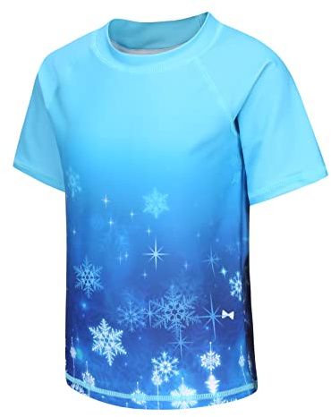 Aisyee Girls Rash Vest Kids Swim Top Swimming Costume Age 15-16 Years