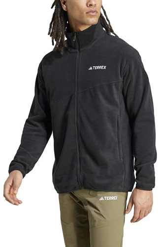 adidas Men's Terrex Multi Full Zip Fleece Jacket, Black, S