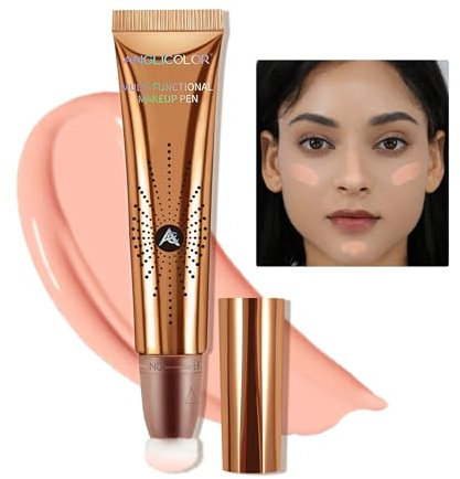Anglicolor Blush Apparenza Naturale,Blush Liquido Mescola Bene,Di Lunga Durata,Impermeabile,Altamente Pigmentato,Facile da Applicare,Vegano e Senza Crudelta (05#PINK POP, 12ml)