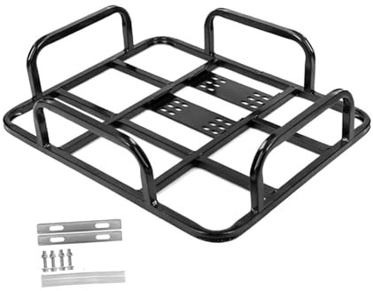 Dickly Fahrradkorb hinten mit High Frame, Gepäckträger Fahrradkorb hinten, Portland Front Carrier, Schultaschenkorb, Gepäckkorb für E-Bikes, Rennräder-45x35cm