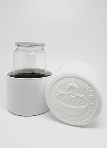 Yogurtiera Thermica Yogurt Linea - per produrre 1 L di yogurt, kefir o yogurt di soia alla volta - senza corrente elettrica - 100% Made in Italy