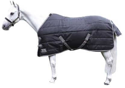 StormX - Couverture de Box pour Chevaux EMPRA (145 cm) (Noir)