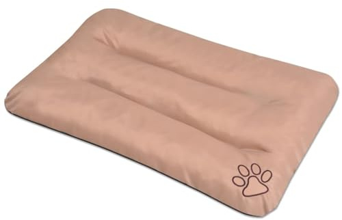 Homgoday Hundsäng, hundkudde, hundsängar, hundmatta husdjurssäng hundmadrass hundsovplats hundbädd för husdjur storlek L beige