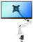 Monitor arm, desk mount, adjustable monitor mount, Adjustable Single Monitor Arm Desk Mount for 15-27 Screens - Aluminum Grommet Base with Gas Springs, VESA 75/100mm(Bianco)