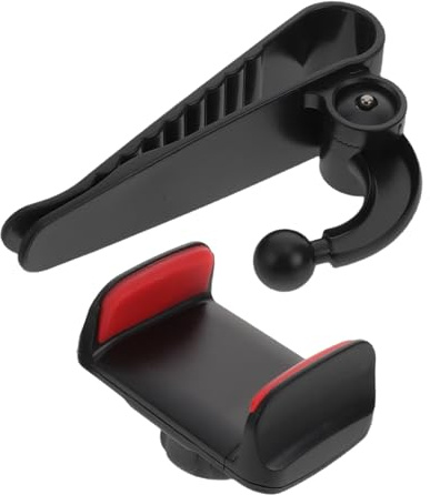 STOBAZA Soporte y Teléfono de Solar Giratoria para Visera Coche 360°, Diseño Multifuncional de Plástico Adecuado para Navegación Transmisión en para Móvil