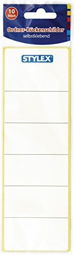 10 Ordner Etiketten Rückenschilder Ordneretiketten