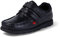 Kickers Youth Boy's Fragma Moc Toe Twim Strap Leather School Shoe, Black, 5 UK
