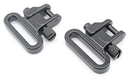 TRIROCK 1 Pair Sling Swivels 1 Inch Heavy Duty 300 LB Quick Detach for Hunting Rifle Sling